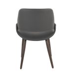 Fabrico Farmhouse Grey Faux Leather Accent Chairs Dark Walnut (Set of 2) 15 Fabrico Farmhouse Grey Faux Leather Accent Chairs Dark Walnut (Set of 2)