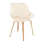 Fabrico Mid-Century Cream Faux Leather Accent Chairs (Set of 2) 13 Fabrico Mid-Century Cream Faux Leather Accent Chairs (Set of 2)