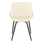 Fabrico Mid-Century Modern Black Cream Dining Chairs (Set of 2) 17 Fabrico Mid-Century Modern Black Cream Dining Chairs (Set of 2)