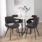 Fabrico Mid-Century Modern Black/Charcoal Accent Chairs (Set of 2) 13 Fabrico Mid-Century Modern Black/Charcoal Accent Chairs (Set of 2)