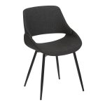 Fabrico Mid-Century Modern Black/Charcoal Accent Chairs (Set of 2) 15 Fabrico Mid-Century Modern Black/Charcoal Accent Chairs (Set of 2)