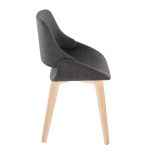 Fabrico Mid-Century Modern Charcoal Accent Chairs Natural Wood (Set of 2) 11 Fabrico Mid-Century Modern Charcoal Accent Chairs Natural Wood (Set of 2)