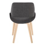 Fabrico Mid-Century Modern Charcoal Accent Chairs Natural Wood (Set of 2) 13 Fabrico Mid-Century Modern Charcoal Accent Chairs Natural Wood (Set of 2)
