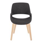Fabrico Mid-Century Modern Charcoal Accent Chairs Natural Wood (Set of 2) 14 Fabrico Mid-Century Modern Charcoal Accent Chairs Natural Wood (Set of 2)
