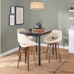 Fabrico Mid-Century Modern Cream Counter Stools Walnut (Set of 2) (Set of 2) 12 Fabrico Mid-Century Modern Cream Counter Stools Walnut (Set of 2) (Set of 2)