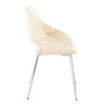 Fabrico Mid-Century Modern Cream Faux Leather Chairs (Set of 2) 15 Fabrico Mid-Century Modern Cream Faux Leather Chairs (Set of 2)