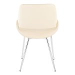 Fabrico Mid-Century Modern Cream Faux Leather Chairs (Set of 2) 17 Fabrico Mid-Century Modern Cream Faux Leather Chairs (Set of 2)