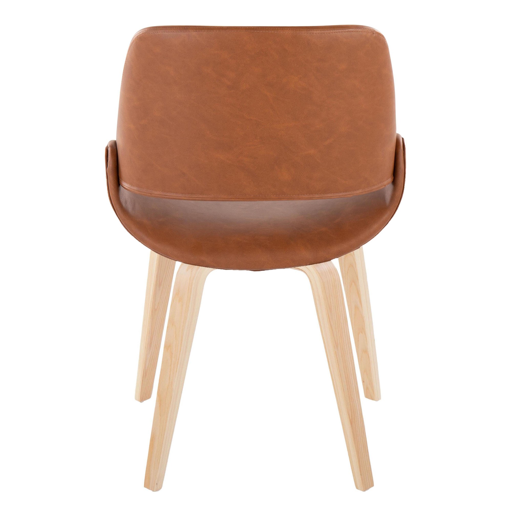 Fabrico Mid-Century Modern Faux Leather Accent Chairs (Set of 2) (Set of 2) 5 Fabrico Mid-Century Modern Faux Leather Accent Chairs (Set of 2) (Set of 2) - Image 5