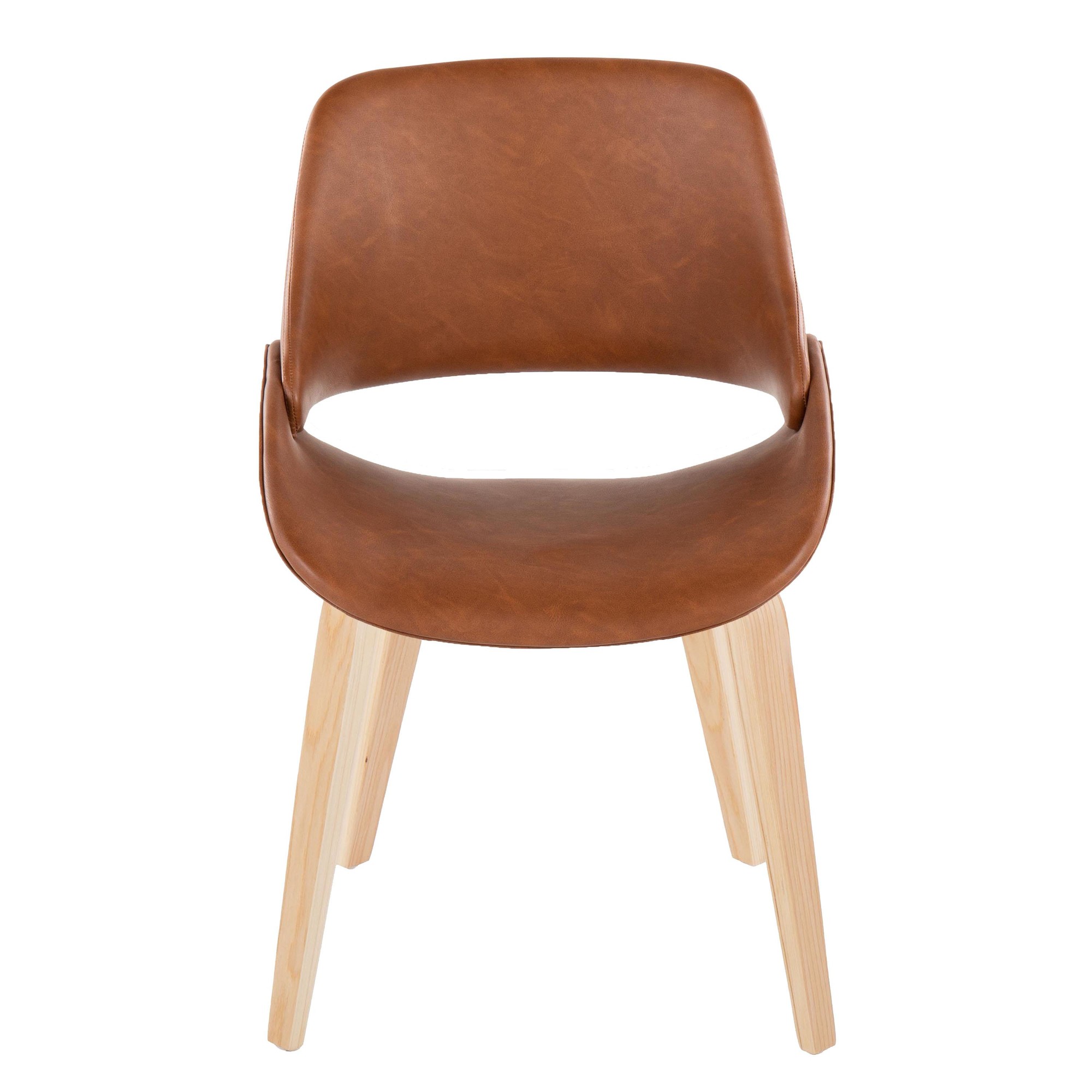 Fabrico Mid-Century Modern Faux Leather Accent Chairs (Set of 2) (Set of 2) 6 Fabrico Mid-Century Modern Faux Leather Accent Chairs (Set of 2) (Set of 2) - Image 6