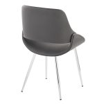 Fabrico Mid-Century Modern Grey Faux Leather Dining Chairs (Set of 2) 16 Fabrico Mid-Century Modern Grey Faux Leather Dining Chairs (Set of 2)