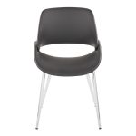 Fabrico Mid-Century Modern Grey Faux Leather Dining Chairs (Set of 2) 18 Fabrico Mid-Century Modern Grey Faux Leather Dining Chairs (Set of 2)