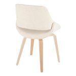 Fabrico Mid-Century Modern Natural Wood Cream Accent Chairs (Set of 2) 12 Fabrico Mid-Century Modern Natural Wood Cream Accent Chairs (Set of 2)