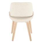 Fabrico Mid-Century Modern Natural Wood Cream Accent Chairs (Set of 2) 13 Fabrico Mid-Century Modern Natural Wood Cream Accent Chairs (Set of 2)