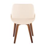 Fabrico Mid-Century Walnut Cream Accent Chairs (Set of 2) 22 Fabrico Mid-Century Walnut Cream Accent Chairs (Set of 2)