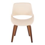 Fabrico Mid-Century Walnut Cream Accent Chairs (Set of 2) 23 Fabrico Mid-Century Walnut Cream Accent Chairs (Set of 2)