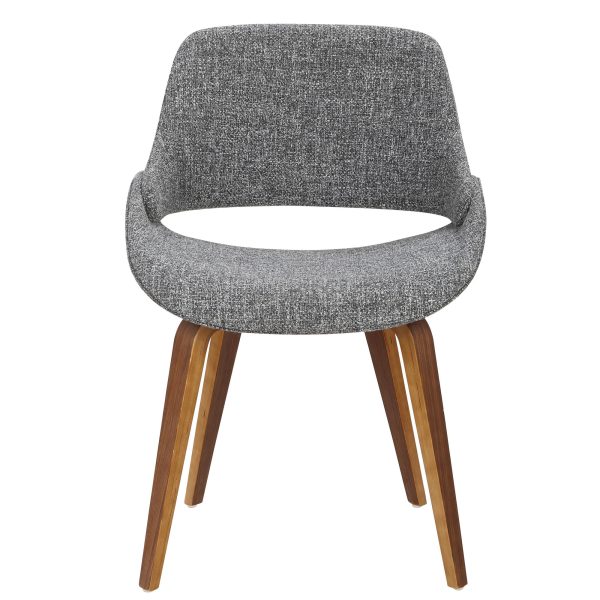 Fabrico Walnut Grey Mid Century Modern Dining Chairs Set of 2 13