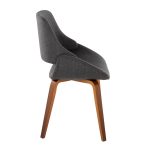 Fabrico Walnut and Charcoal Mid-Century Modern Accent Chairs (Set of 2) 15 Fabrico Walnut and Charcoal Mid-Century Modern Accent Chairs (Set of 2)