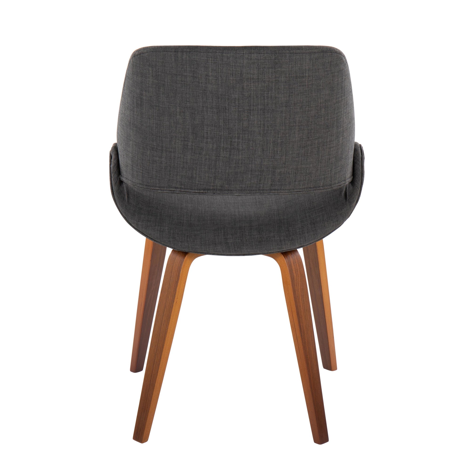 Fabrico Walnut and Charcoal Mid-Century Modern Accent Chairs (Set of 2) 7 Fabrico Walnut and Charcoal Mid-Century Modern Accent Chairs (Set of 2) - Image 7
