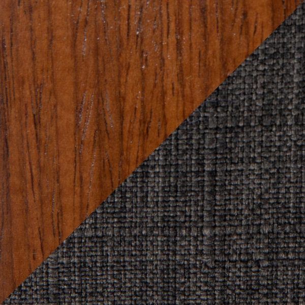 Fabrico Walnut and Charcoal Mid Century Modern Accent Chairs Set of 2 9