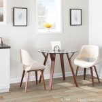 Fabrico Walnut and Cream Mid-Century Modern Accent Chairs (Set of 2) 13 Fabrico Walnut and Cream Mid-Century Modern Accent Chairs (Set of 2)