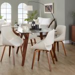 Fabrico Walnut and Cream Mid-Century Modern Accent Chairs (Set of 2) 15 Fabrico Walnut and Cream Mid-Century Modern Accent Chairs (Set of 2)