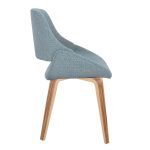 Fabrico Zebra Wood Blue Mid-Century Modern Accent Chairs (Set of 2) 11 Fabrico Zebra Wood Blue Mid-Century Modern Accent Chairs (Set of 2)