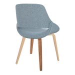 Fabrico Zebra Wood Blue Mid-Century Modern Accent Chairs (Set of 2) 12 Fabrico Zebra Wood Blue Mid-Century Modern Accent Chairs (Set of 2)