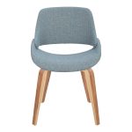 Fabrico Zebra Wood Blue Mid-Century Modern Accent Chairs (Set of 2) 14 Fabrico Zebra Wood Blue Mid-Century Modern Accent Chairs (Set of 2)