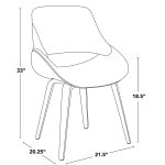 Fabrico Zebra Wood Blue Mid-Century Modern Accent Chairs (Set of 2) 15 Fabrico Zebra Wood Blue Mid-Century Modern Accent Chairs (Set of 2)