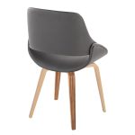 Fabrico Zebra Wood Grey Faux Leather Mid-Century Chairs (Set of 2) 12 Fabrico Zebra Wood Grey Faux Leather Mid-Century Chairs (Set of 2)