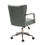 Fabrizius Sage Vegan Leather Diamond Tufted Swivel Task Chair 9 Fabrizius Sage Vegan Leather Diamond Tufted Swivel Task Chair