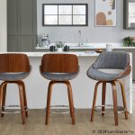 Fabrizzi 24 Mid-Century Grey Swivel Counter Stools (Set of 2) 13 Fabrizzi 24 Mid-Century Grey Swivel Counter Stools (Set of 2)