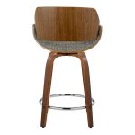 Fabrizzi 24 Mid-Century Grey Swivel Counter Stools (Set of 2) 21 Fabrizzi 24 Mid-Century Grey Swivel Counter Stools (Set of 2)