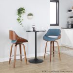 Fabrizzi 26-Inch Blue Mid-Century Modern Swivel Counter Stool (Set of 2) 14 Fabrizzi 26-Inch Blue Mid-Century Modern Swivel Counter Stool (Set of 2)