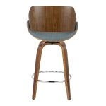 Fabrizzi 26-Inch Blue Mid-Century Modern Swivel Counter Stool (Set of 2) 21 Fabrizzi 26-Inch Blue Mid-Century Modern Swivel Counter Stool (Set of 2)