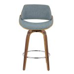 Fabrizzi 26-Inch Blue Mid-Century Modern Swivel Counter Stool (Set of 2) 22 Fabrizzi 26-Inch Blue Mid-Century Modern Swivel Counter Stool (Set of 2)