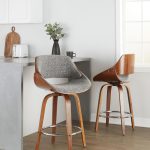 Fabrizzi 26-Inch Mid-Century Modern Grey Swivel Counter Stools (Set of 2) 14 Fabrizzi 26-Inch Mid-Century Modern Grey Swivel Counter Stools (Set of 2)
