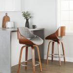 Fabrizzi 26-Inch Mid-Century Modern Grey Swivel Counter Stools (Set of 2) 13 Fabrizzi 26-Inch Mid-Century Modern Grey Swivel Counter Stools (Set of 2)