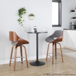 Fabrizzi 26-Inch Mid-Century Modern Grey Swivel Counter Stools (Set of 2) 16 Fabrizzi 26-Inch Mid-Century Modern Grey Swivel Counter Stools (Set of 2)