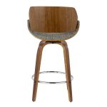 Fabrizzi 26-Inch Mid-Century Modern Grey Swivel Counter Stools (Set of 2) 21 Fabrizzi 26-Inch Mid-Century Modern Grey Swivel Counter Stools (Set of 2)