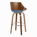 Fabrizzi 30 Mid-Century Modern Blue Swivel Barstool Pair (Set of 2) 20 Fabrizzi 30 Mid-Century Modern Blue Swivel Barstool Pair (Set of 2)