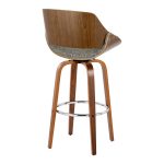Fabrizzi 30 Mid-Century Modern Grey Swivel Barstools (Set of 2) 18 Fabrizzi 30 Mid-Century Modern Grey Swivel Barstools (Set of 2)