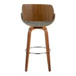 Fabrizzi 30 Mid-Century Modern Grey Swivel Barstools (Set of 2) 19 Fabrizzi 30 Mid-Century Modern Grey Swivel Barstools (Set of 2)