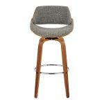 Fabrizzi 30 Mid-Century Modern Grey Swivel Barstools (Set of 2) 20 Fabrizzi 30 Mid-Century Modern Grey Swivel Barstools (Set of 2)