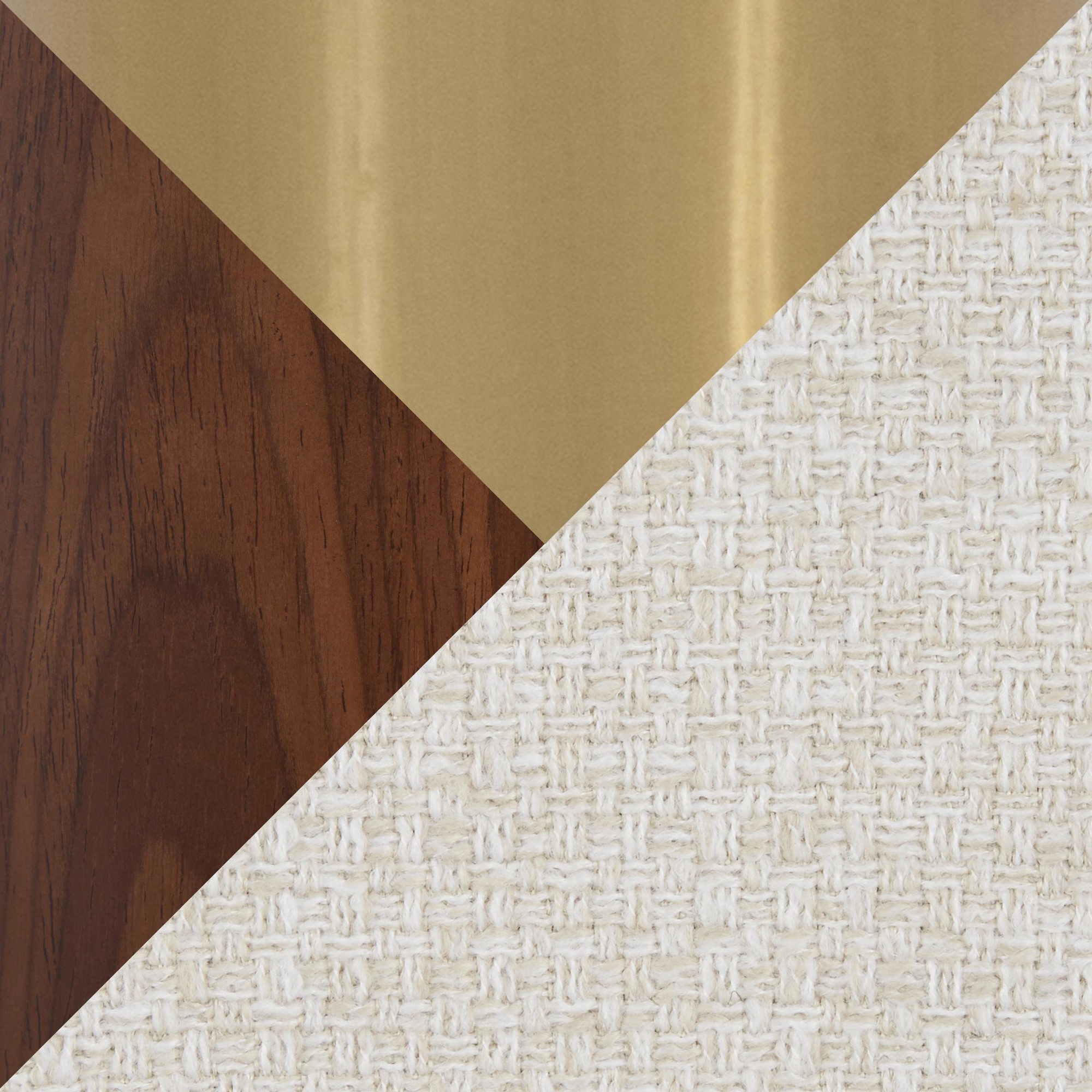 Fabrizzi Contemporary Cream Fabric and Gold Metal Office Chair 7 Fabrizzi Contemporary Cream Fabric and Gold Metal Office Chair - Image 7