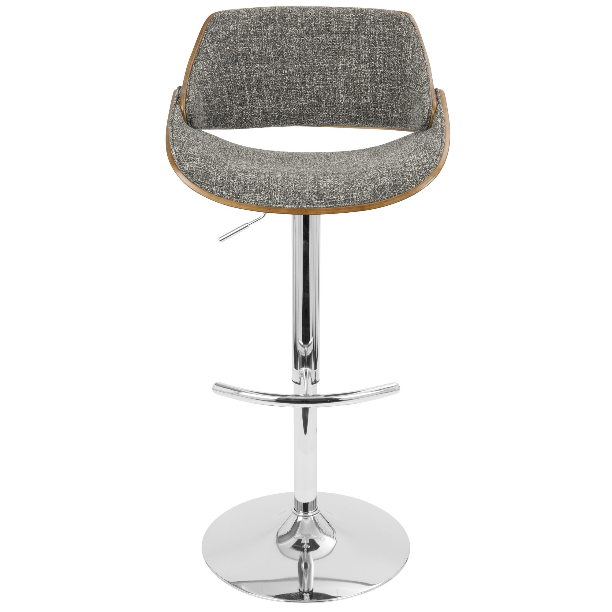 Fabrizzi Grey Noise Mid-Century Modern Adjustable Barstool (Set of 2) 11 Fabrizzi Grey Noise Mid-Century Modern Adjustable Barstool (Set of 2) - Image 11