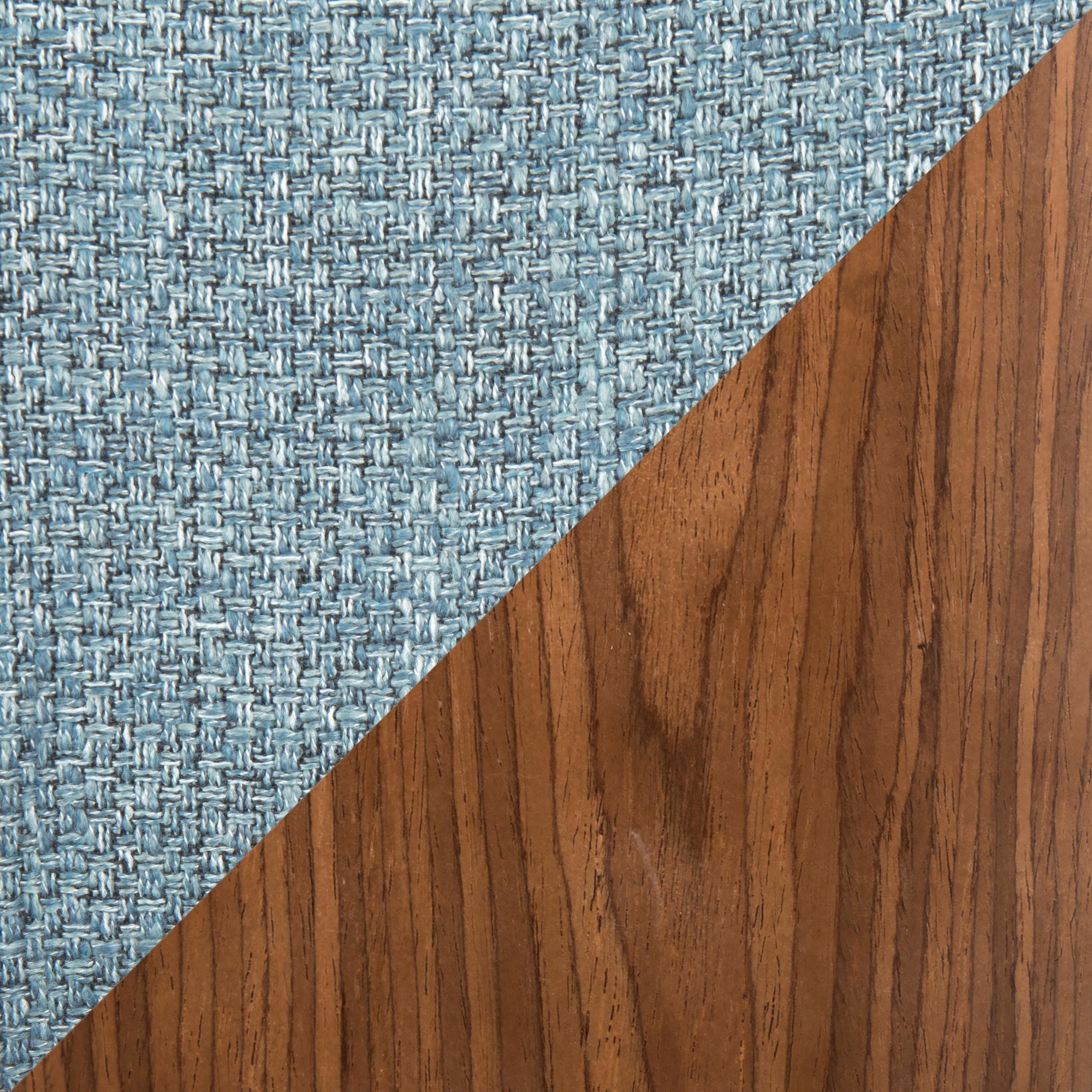 Fabrizzi Mid-Century Modern Swivel Adjustable Barstools Walnut Blue (Set of 2) (Set of 2) 13 Fabrizzi Mid-Century Modern Swivel Adjustable Barstools Walnut Blue (Set of 2) (Set of 2) - Image 13