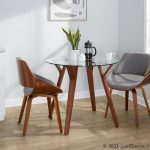 Fabrizzi Mid-Century Modern Walnut Wood Grey Fabric Chair (Set of 2) 13 Fabrizzi Mid-Century Modern Walnut Wood Grey Fabric Chair (Set of 2)