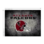 Falcons 6x8 Distressed Area Rug Officially Licensed NFL Product