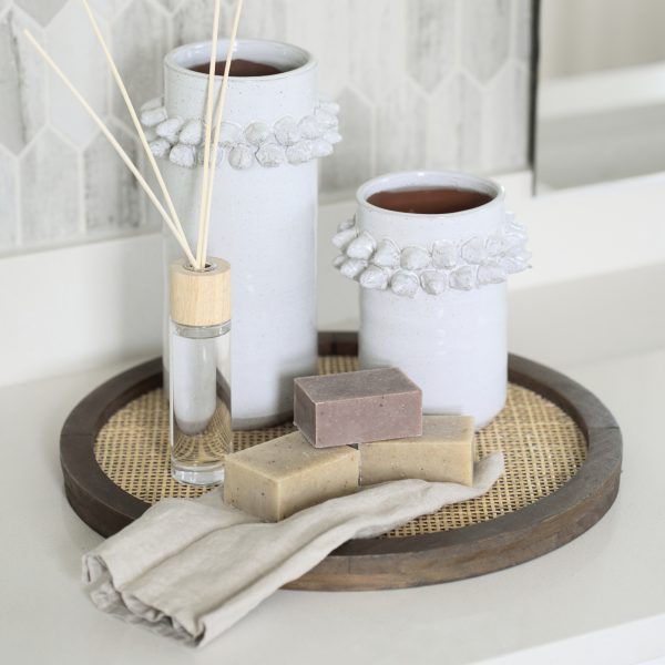Farmhampton Large Gray Spoked Ceramic Vase 4